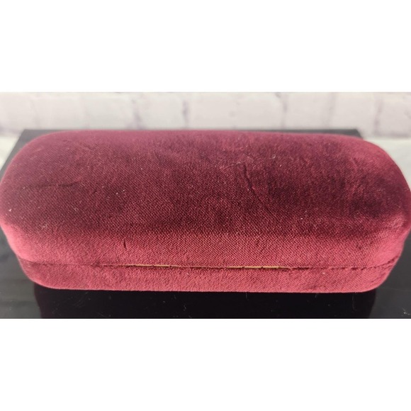Gucci Velvet Sunglass Eyeglass Case Burgundy Red With Cleaning Cloth - Picture 4 of 4